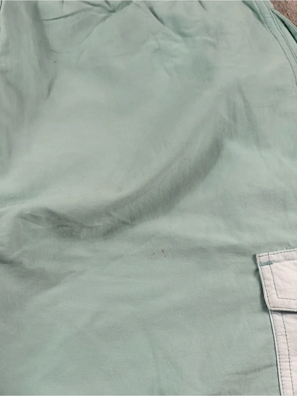 Patagonia Boys XXL Swim Shorts Aqua Green Cargo Pocket